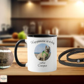 Happiness Is a Dog Personalised Mug Tasse