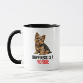 Happiness Is a Yorkie Mug – Yorkshire Terrier Tasse