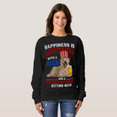 Happiness Is An Old Man With A Beer And A Golden R Sweatshirt (Vorne ganz)