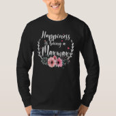 Happiness Is Being A Mawmaw Sunflower Grandma Moth T-Shirt (Vorderseite)