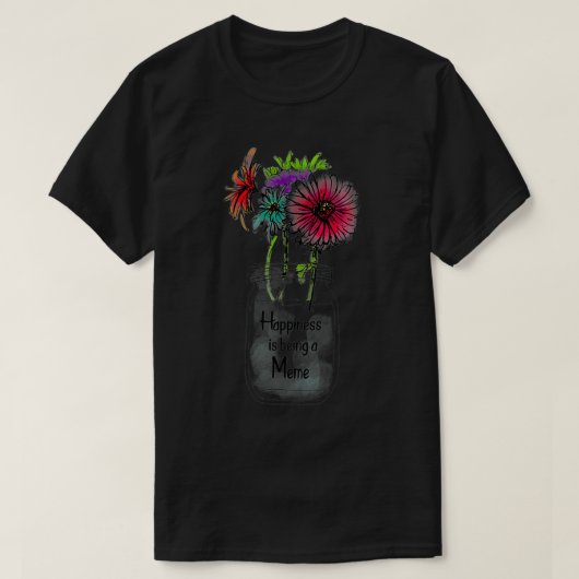 Happiness Is Being A Me Sunflower Mother's Day T-Shirt (Design vorne)