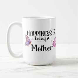 Happiness Is Being A Mother Butterfly Mom Present Kaffeetasse
