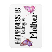 Happiness Is Being A Mother Butterfly Mom Present Magnet (Vertikal)