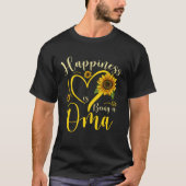 Happiness Is Being A Oma Sunflower Mother's Day Wo T-Shirt (Vorderseite)