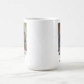 Happiness is Being Grandpa to Name Family Photo Kaffeetasse (Mittel)