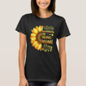 Happiness Is Being Lala Grandma To Be Sunflower Mo T-Shirt (Vorderseite)