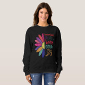 Happiness Is Being Oma Grandma To Be Sunflower Mot Sweatshirt (Vorne ganz)