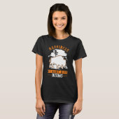 Happiness is being with Bisons Buffalo T-Shirt (Vorne ganz)