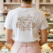 Happiness is Freshly Baked Fun Cupcake Bakery Logo Tri-Blend Shirt