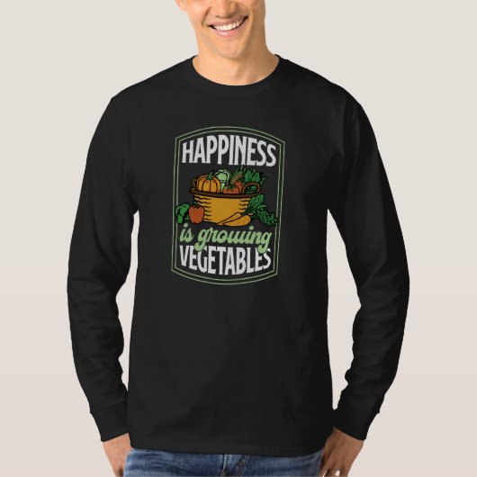 Happiness Is Growing Mushrooms Fungi Gardening 1 T-Shirt (Vorderseite)
