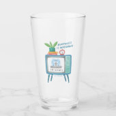 Happiness is watching FRIENDS™ Glas (Vorderseite)