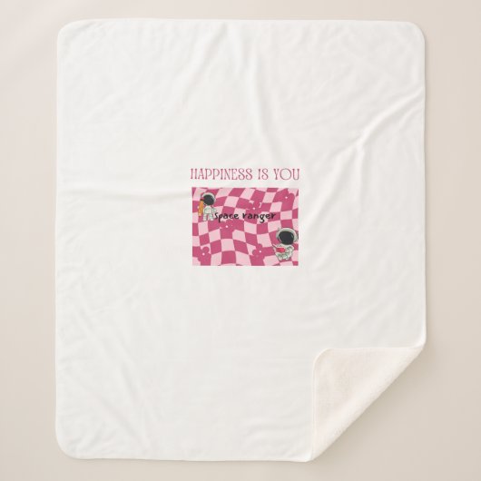 happiness is you blanket sherpadecke (Vorderseite)