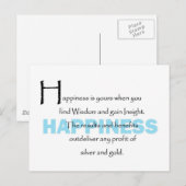 Happiness Is Yours Postkarte (Vorne/Hinten)