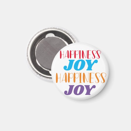 Happiness Joy Magnet (Vorderseite/Rückseite)