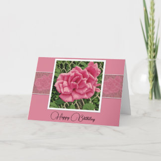 Happiness, Love and Laughter - Birthday Card Karte