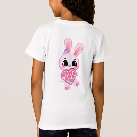 Happiness magic sweet bunny in the rainbow T-Shirt (Rückseite)