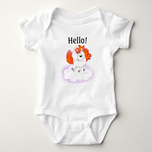 Happiness magic unicorn baby strampler (Vorderseite)