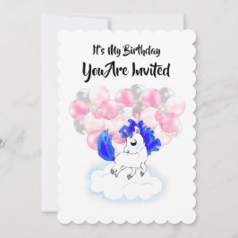 Happiness magic unicorn einladung