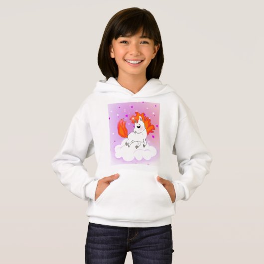 Happiness magic unicorn hoodie (Vorne ganz)