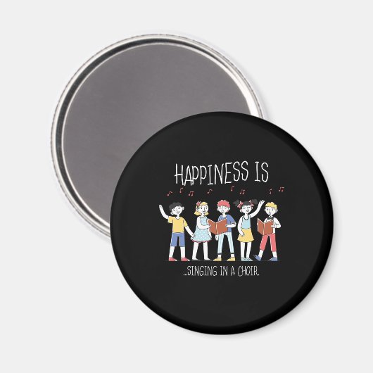 Happiness Sängerin Sängerin Sing Gift Magnet (Vorderseite/Rückseite)