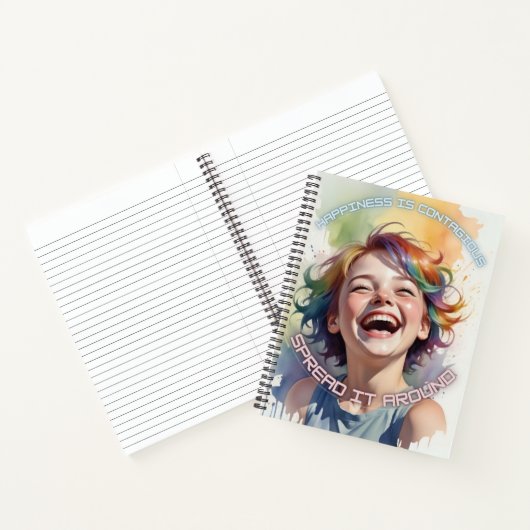 HAPPINESS SpiralNotebook Notizblock (Innenseite)