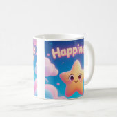 Happiness Star Mug Kaffeetasse (VorderseiteRechts)