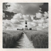 Happisburgh Leuchtturm Glasuntersetzer (Vorderseite)