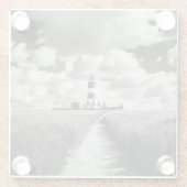 Happisburgh Leuchtturm Glasuntersetzer (Rückseite)