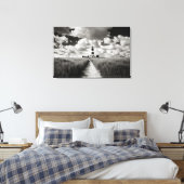 Happisburgh Lighthouse Leinwanddruck (Insitu (Schlafzimmer))
