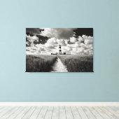 Happisburgh Lighthouse Leinwanddruck (Insitu (Holzboden))