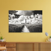 Happisburgh Lighthouse Leinwanddruck (Insitu (Wohnzimmer))