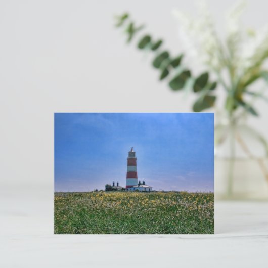 Happisburgh Lighthouse Postkarte (Stehend Vorderseite)