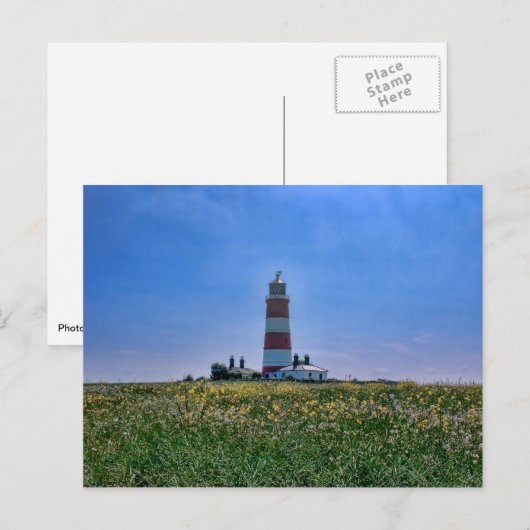 Happisburgh Lighthouse Postkarte (Vorne/Hinten)