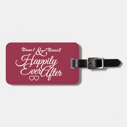 Happiy Ever After Custom Gepäckanhänger (Vorderseite horizontal)