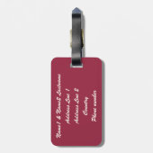 Happiy Ever After Custom Gepäckanhänger (Rückseite vertikal)