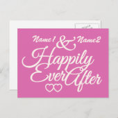 Happiy Ever After Custom Postcard Postkarte (Vorne/Hinten)
