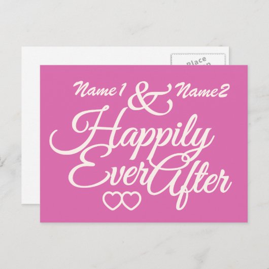 Happiy Ever After Custom Postcard Postkarte (Vorne/Hinten)