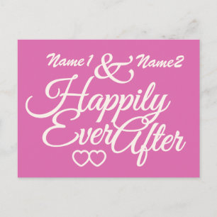 Happiy Ever After Custom Postcard Postkarte