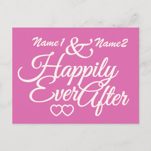 Happiy Ever After Custom Postcard Postkarte (Vorderseite)
