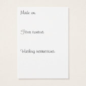 Happiy Hand Strick Hang Tag (Rückseite)