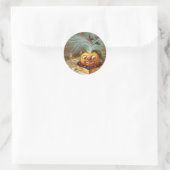 Happowe Runder Aufkleber (Tasche)