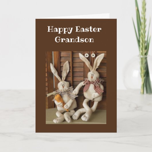 HAPPPY EASTER **GRANDSON** CARD KARTE (Vorderseite)