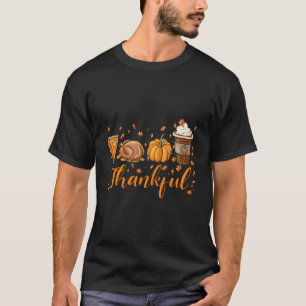 Happpy Erntedank Day Türkei Latte Pumpkin Pies T-Shirt