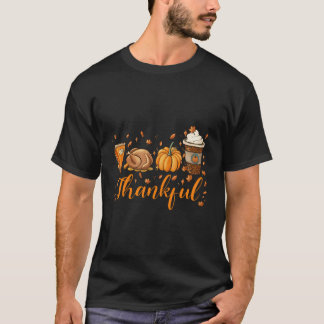 Happpy Erntedank Day Türkei Latte Pumpkin Pies T-Shirt