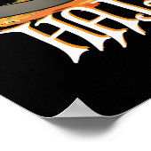 Happpy Halloween Cat mit Pumpkin Poster (Ecke)