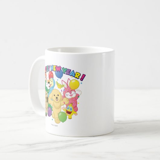 Happpy neues Jahr Kaffeetasse (Vorderseite Links)