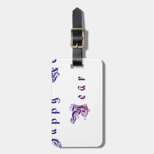 Happu Neues Jahr 2015 Hakuna Matata wünscht.png Gepäckanhänger (Vorderseite vertikal)