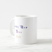 Happu Neues Jahr 2015 Hakuna Matata wünscht.png Kaffeetasse (Vorderseite Links)