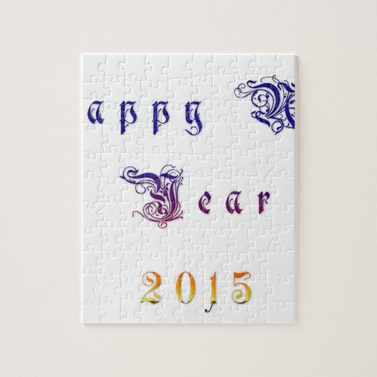 Happu Neues Jahr 2015 Hakuna Matata wünscht.png Puzzle (Vertikal)