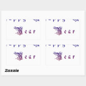 Happu Neues Jahr 2015 Hakuna Matata wünscht.png Rechteckiger Aufkleber (Blatt)